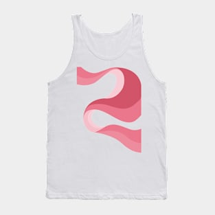 pink wave Tank Top